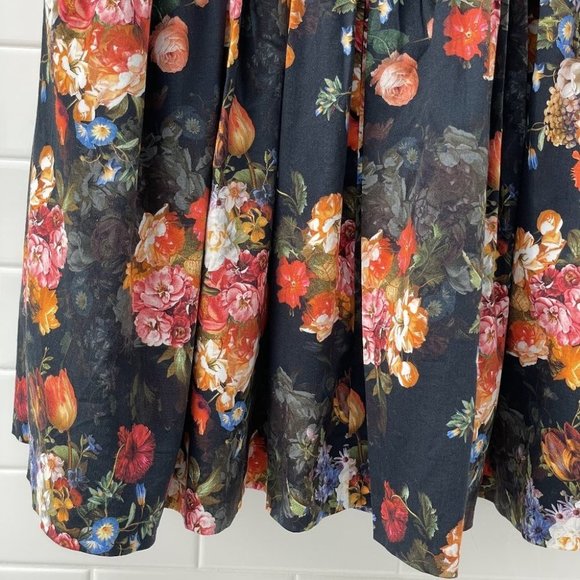 ASOS A-Line floral dress with crinolin size 4 - Picture 7 of 9